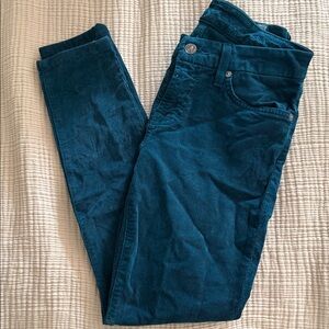 7 For All Mankind Women's Skinny Jeans in Teal